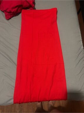 Target Bright Red Strapless Tube Dress